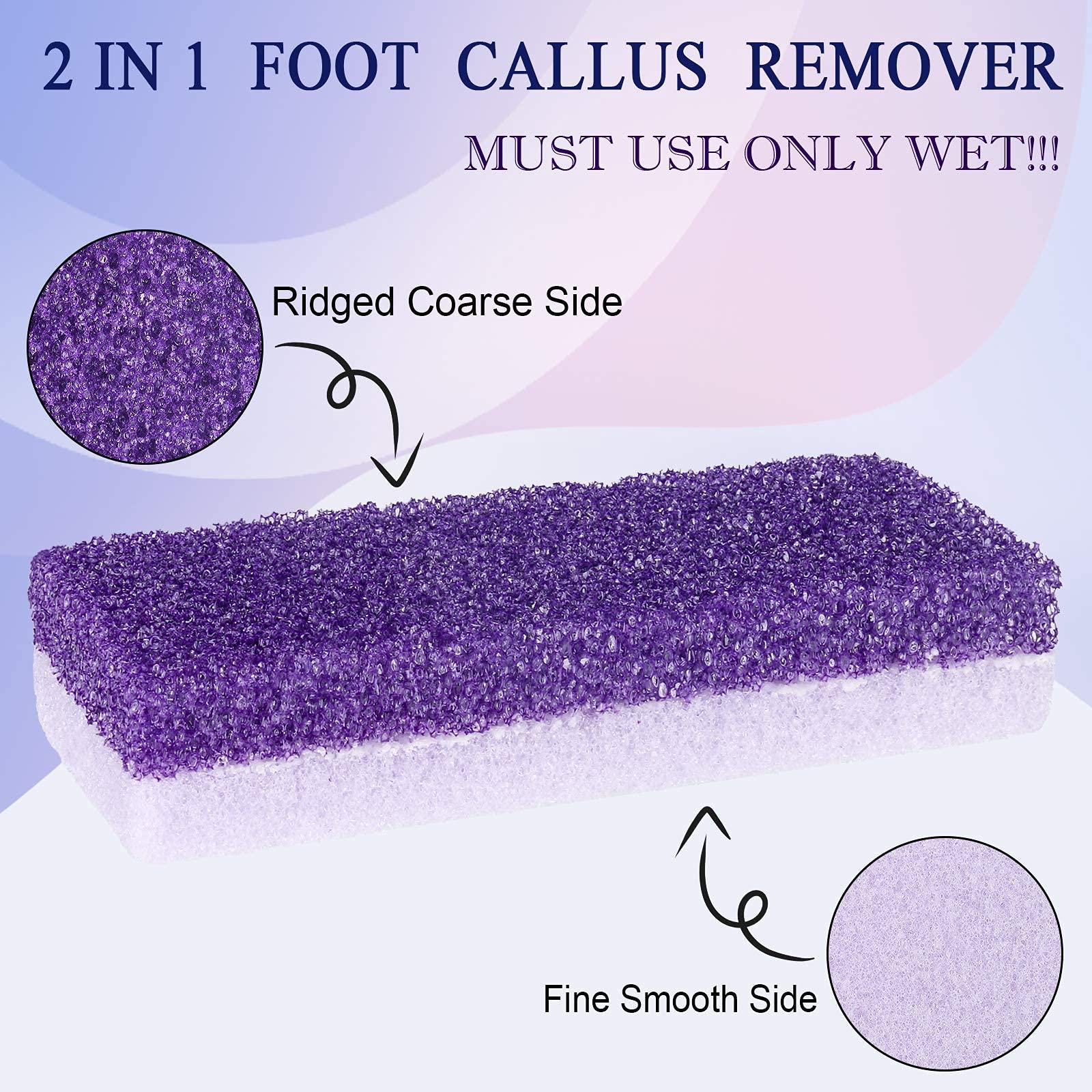 NANASO 2 in 1 Pumice Stone for Feet,6 Pack Foot Scrubber & Callus Remover, Stone Scrubber for Hard Skin,Foot Pumice,Dead Skin Remover for Feet, Heels, Hands and Body