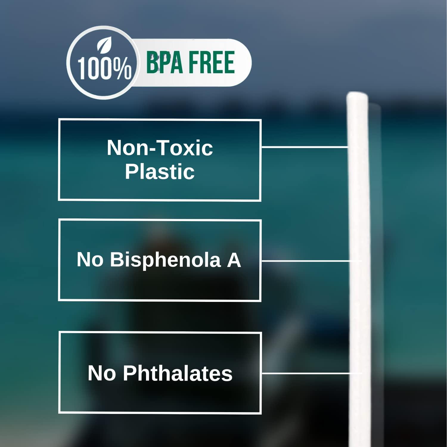 Hydro Energy Hydro Energy 6 Replacement Straws for Hydro Flask Wide Mouth Water Bottle, 6 Straws and 2 Straws Brushes Included [9.5 Inch]