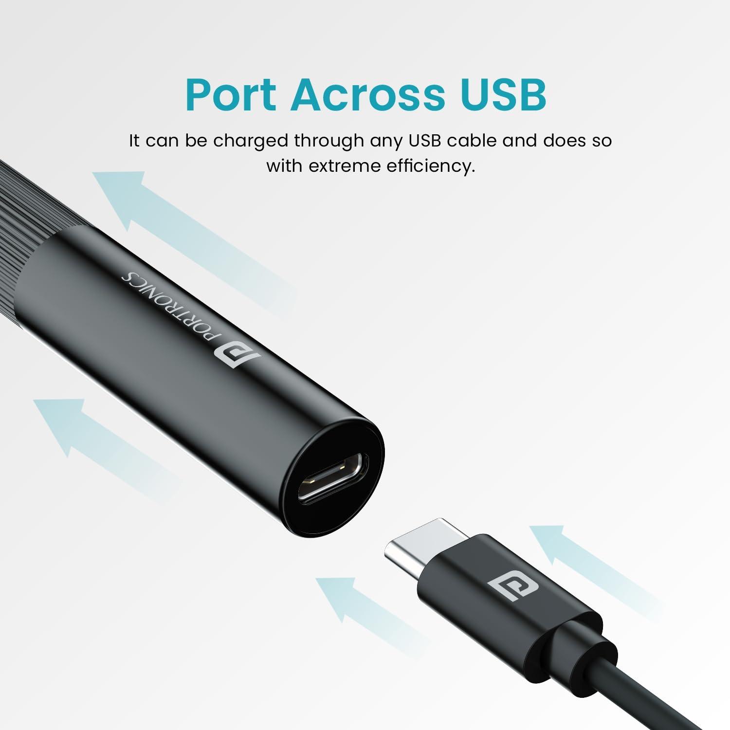 Portronics Portronics Cleansify Ear Endoscope Otoscope/Wax Cleaner with 1080p FHD Camera with Ultra fine 4.5mm Lens for Kids & Adults(Black)