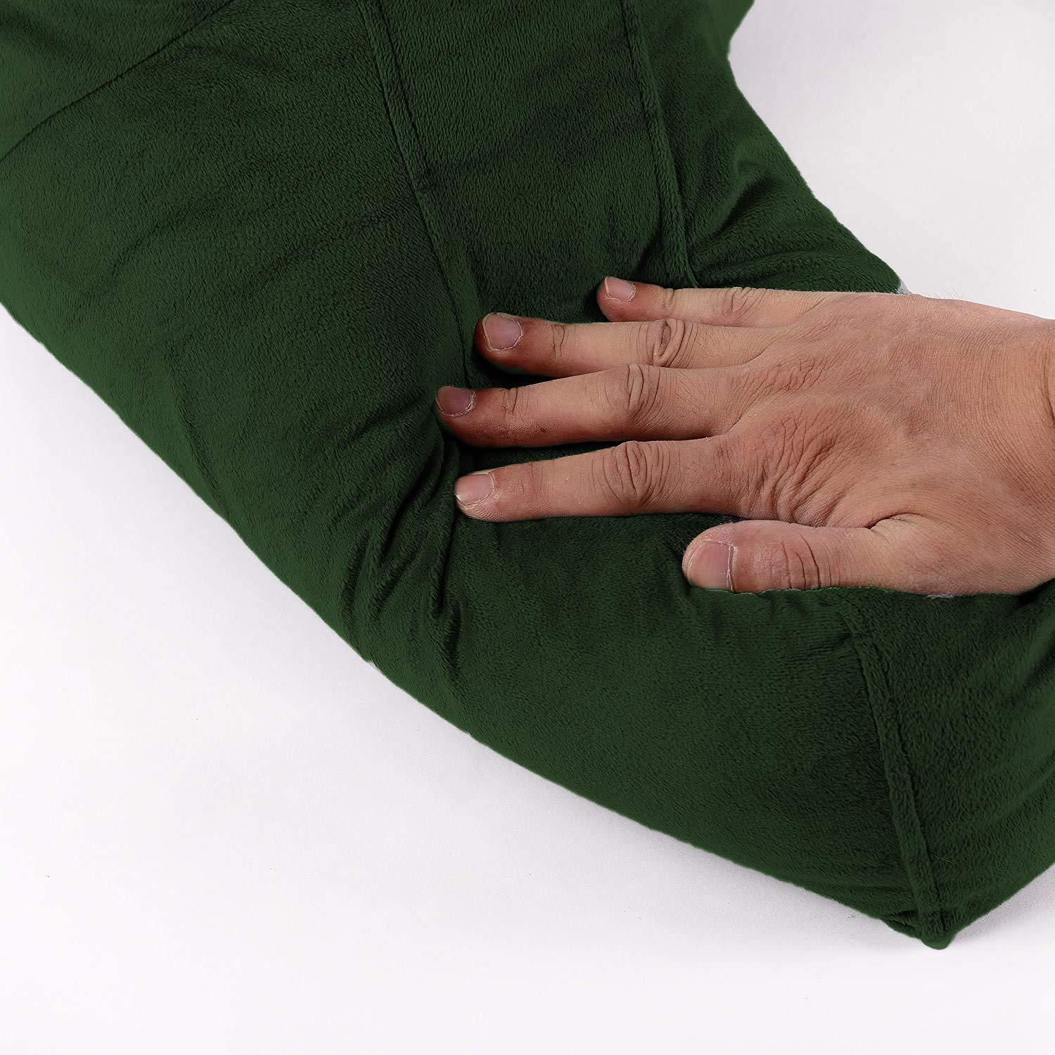 PUM PUM PumPum Back Rest Reading Pillow with Arm Rest - Comfortable Support for Reading, Watching TV, or Relaxing (Green)