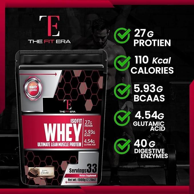 THE FIT ERA THE FIT ERA Whey Body building Protein powder Isolate 90% for Men & Women (1)