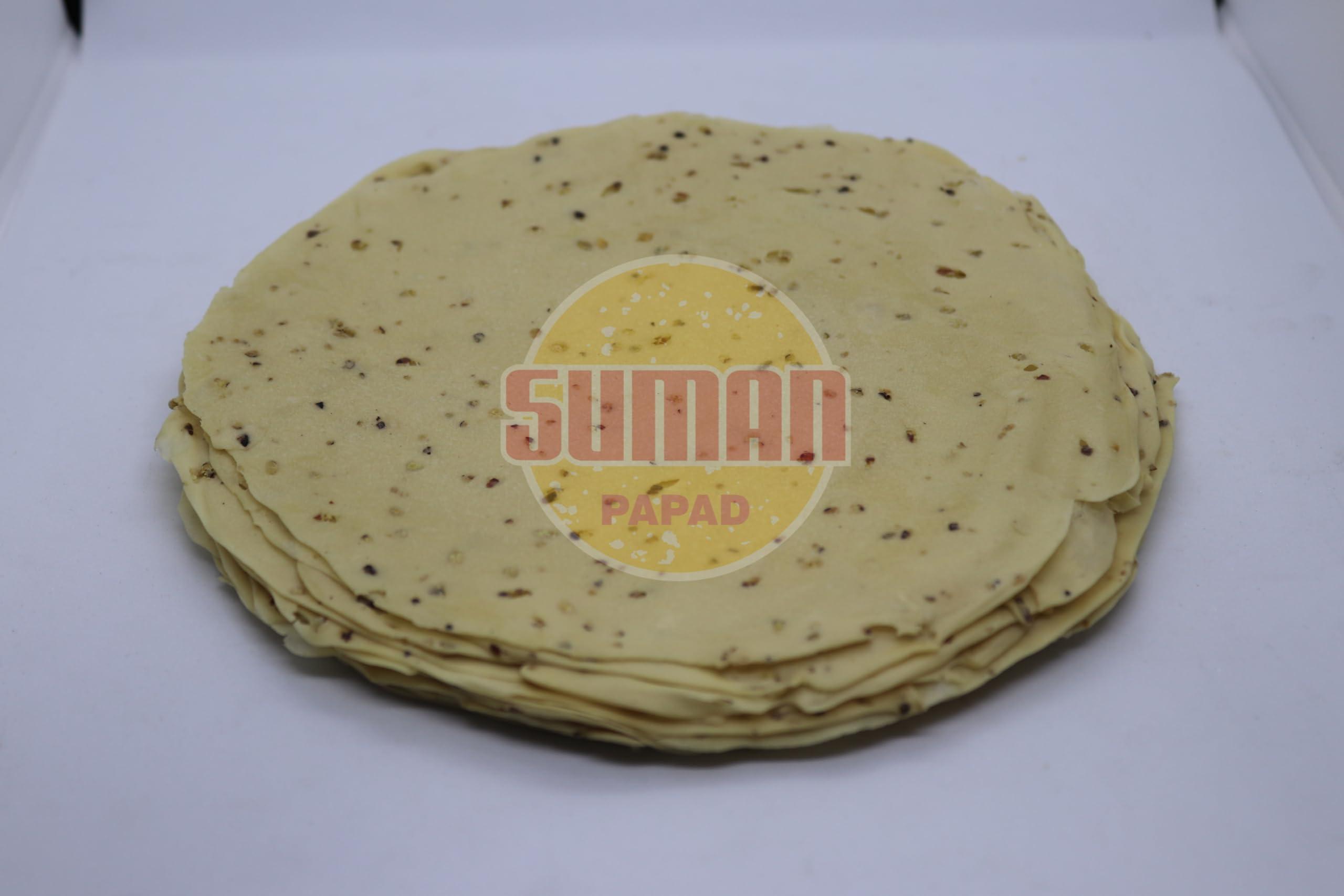 SuMAn PAPAD SUMAN PAPAD Fresh Papad |Double Mari Handmade Papad| 250GM (Pack of 2)