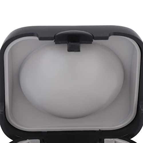 Jimdary CIC Hearing Aid Storage Box, Hearing Aid Case Waterproof Protection Black Impact Resistant for Travel