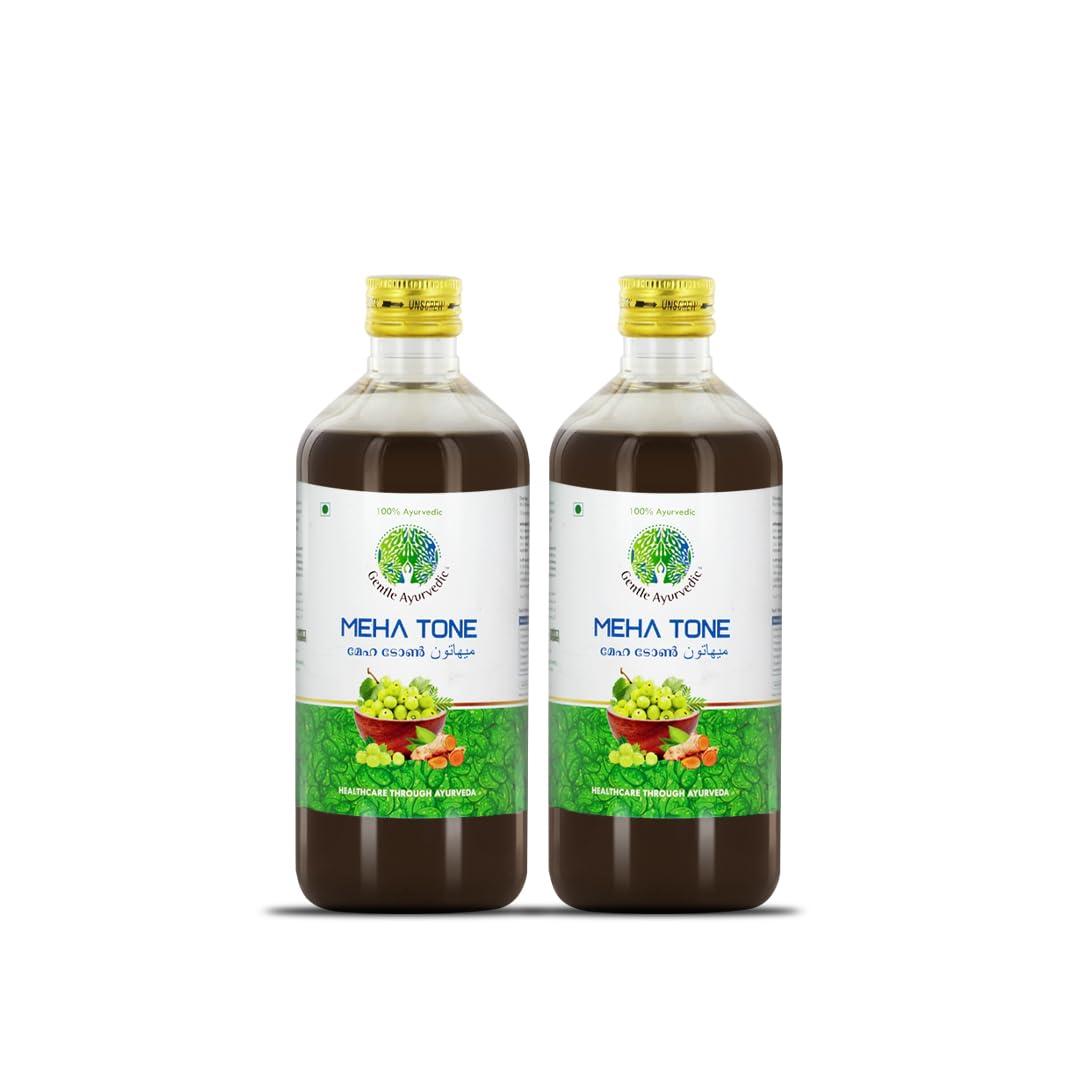 Gentle Ayurvedic Gentle Ayurvedic Meha Tone Value Pack, 900ml (450ml x 2 Bottles), Amla, Guduchi, Turmeric and Jamun, Improves Digestion