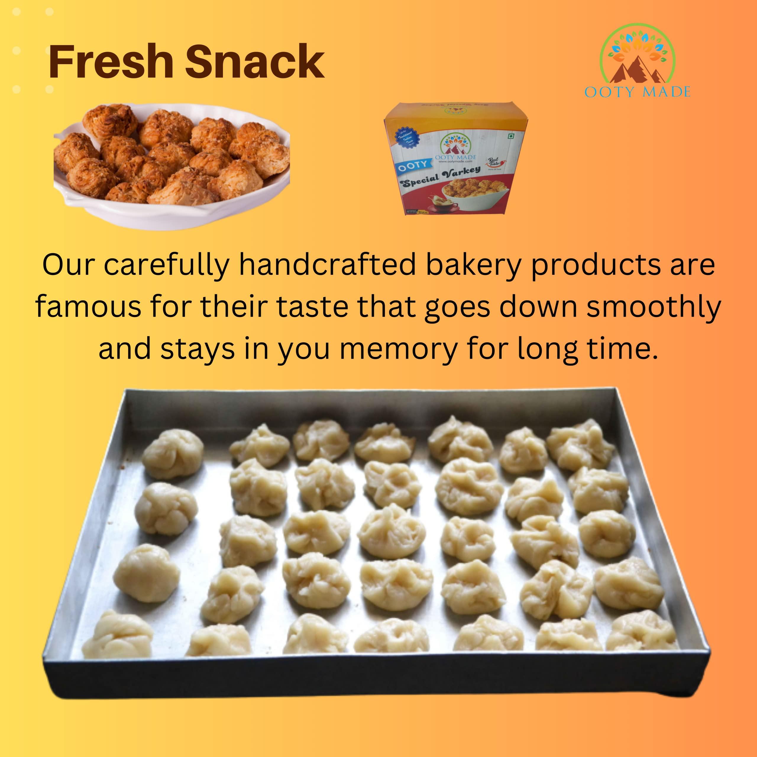 OOTYMADE.COM OotyMade.com Ooty Varkey - Crispy 1 KG Biscuits, Native Special Bakery Delight - Tea Time Snack  Small Varkey 1 kg