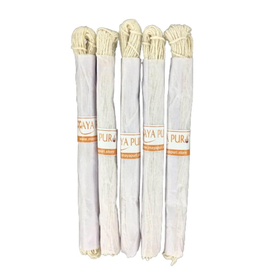 MAYAPURI MAYAPURI Poita/Poite, Janeu, Yonya, (White) Brahmin Thread for Puja Wear (Pack of 5)