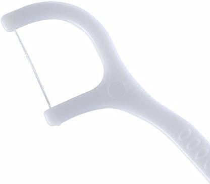 ZOLDYCK ZOLDYCK 3 in 1 Dental Floss Stick/Oral Care/Tooth Pick with Tongue Cleaner for Fresh Breath and Healthy Gums Oral Care (200 pcs)