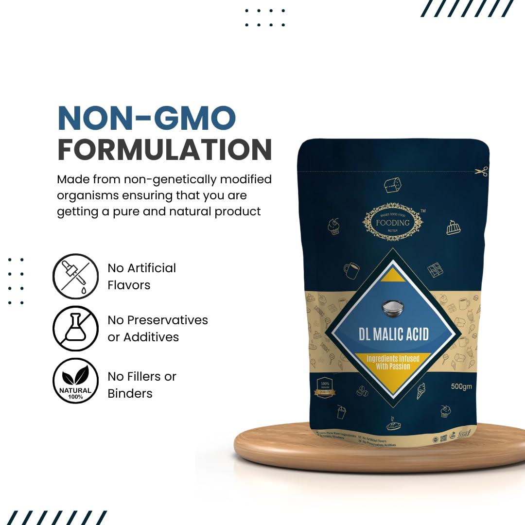 Fooding Fooding DL-Malic Acid Powder - 1 KG