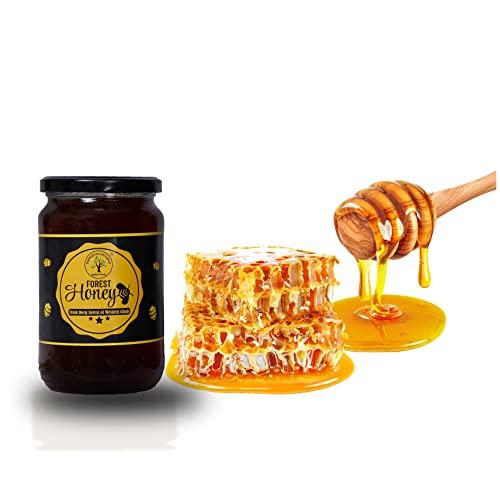 SAMRUDDHI NATURALS SAMRUDDHI NATURALS - Raw Unprocessed 100% Pure Deep Forest DARK Honey from Apis Serena from Western Ghats|Immunity Booster|Lab Tested|-250gms