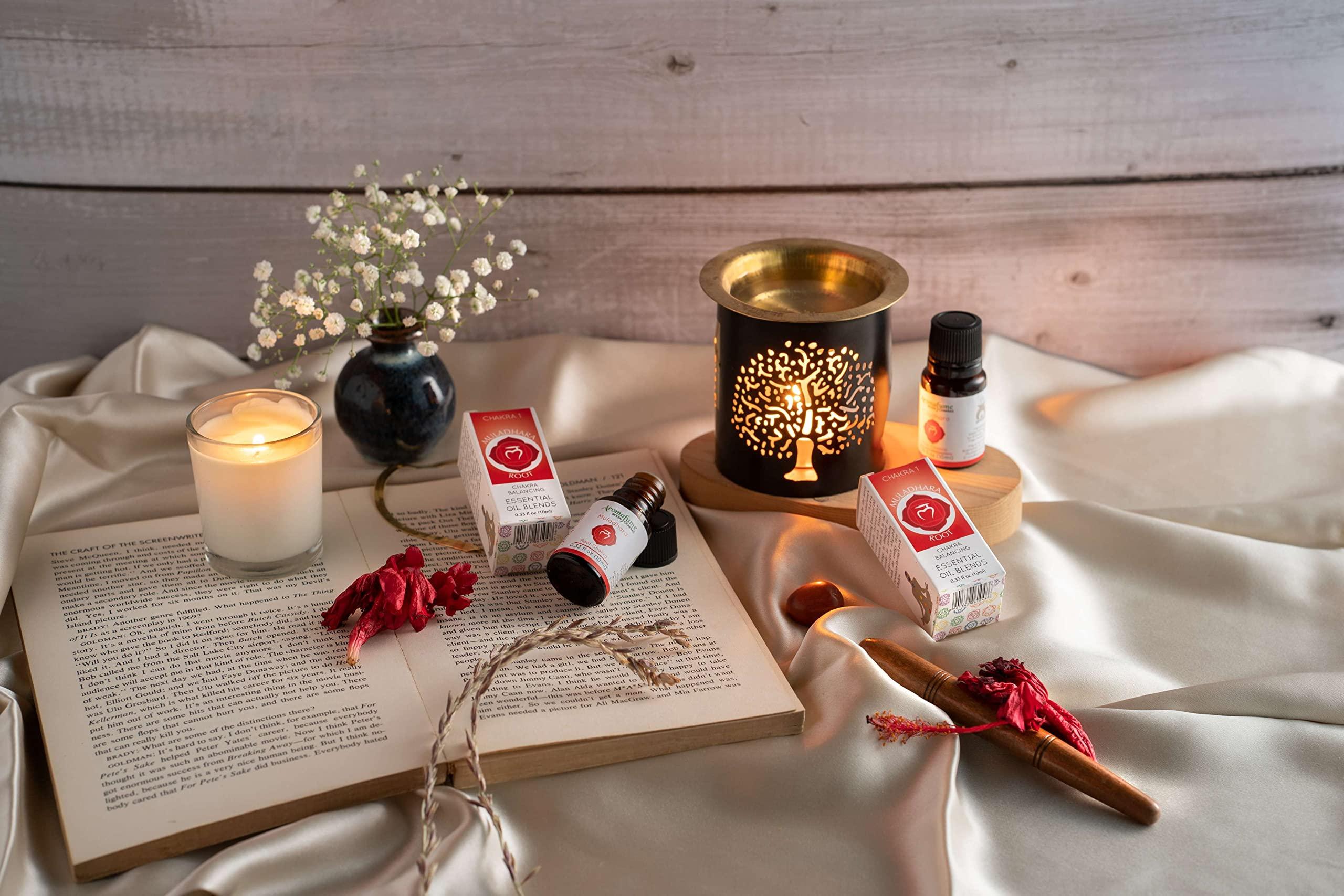Aromafume Root Chakra Essential Oil Diffuser Blend by Aromafume | 10ml/0.33 fl oz | Muladhara | Aromatherapy Oils for Chakra Balance | Patchouli Extracts | Chakra Incense for Meditation, Yoga, Reiki