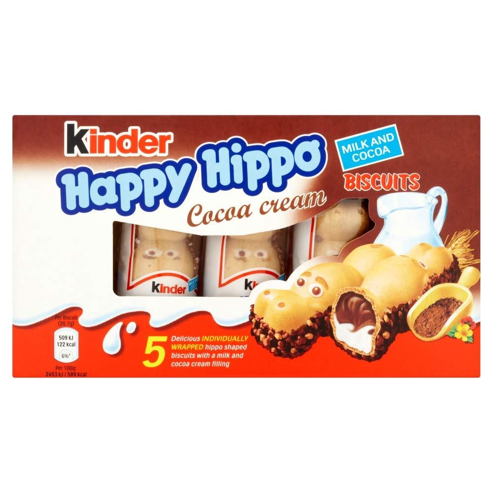Kinder Kinder Happy Hippo Milk & Cocoa Cream - 5 Biscuits 103g