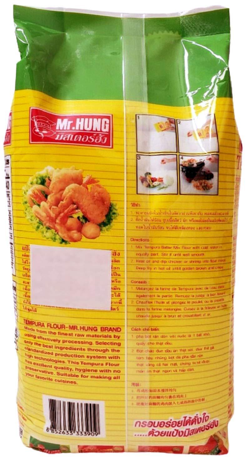 Mr. Hung Mr. Hung Tempura Batter Mix | Japanese Cuisine | Includes Wheat Flour, Rice Flour, Corn Starch | Use With Pakora & Bhajia | Vegetarian (1000 Gram)