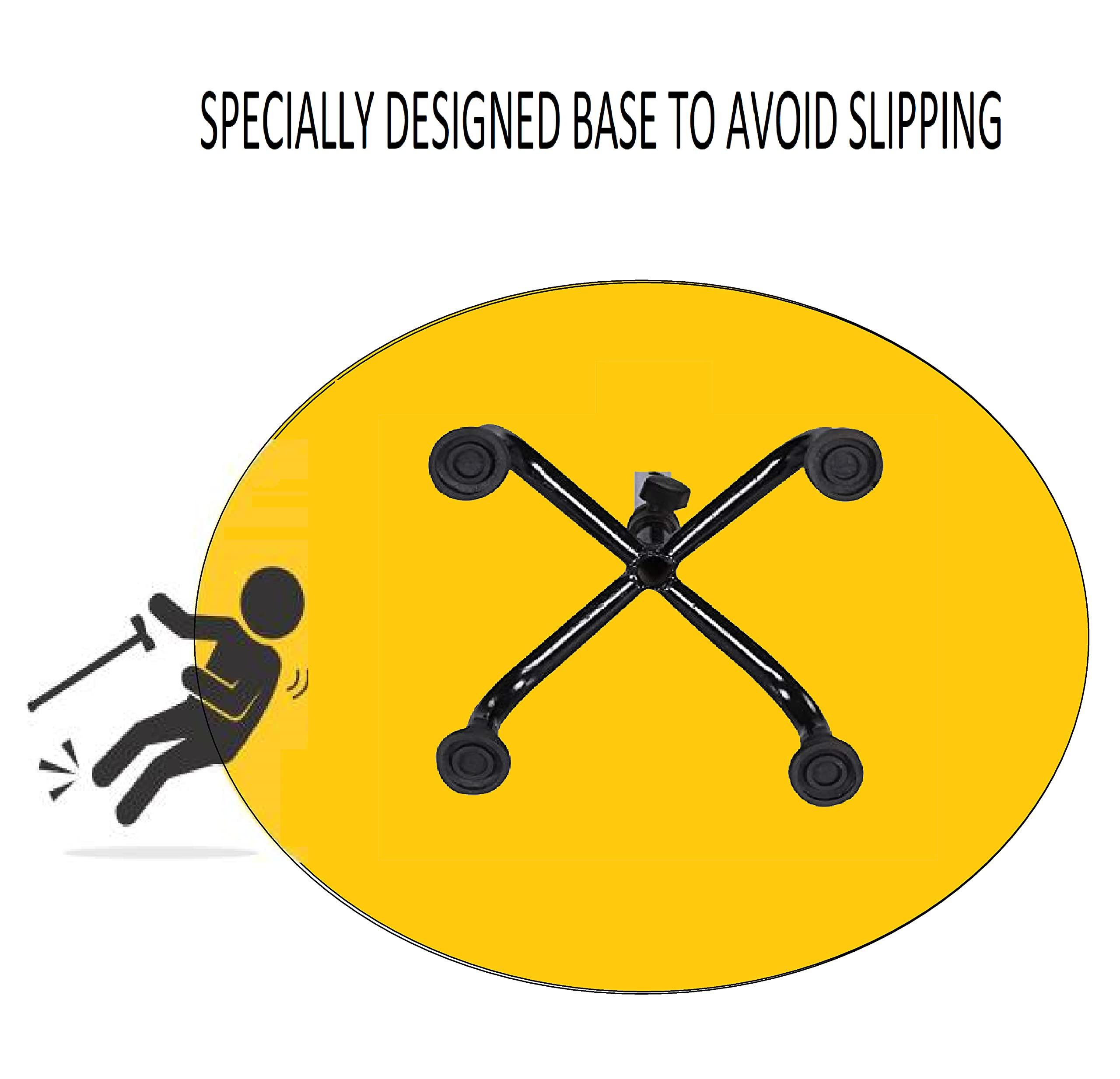 KDS SURGICAL Kds Surgical 4 Leg Black Adjustable Height Crutch Handle Walking Stick for Unisex