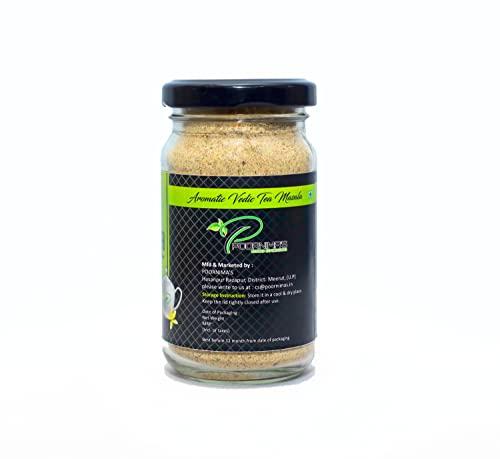 POORNIMAS Poornima’s PREMIUM Tea/Chai Masala Powder - Organic Blends, Vedic and Aromatic, 100% Pure & Natural Powder, Immunity Booster, Kadha, Homemade Product100g