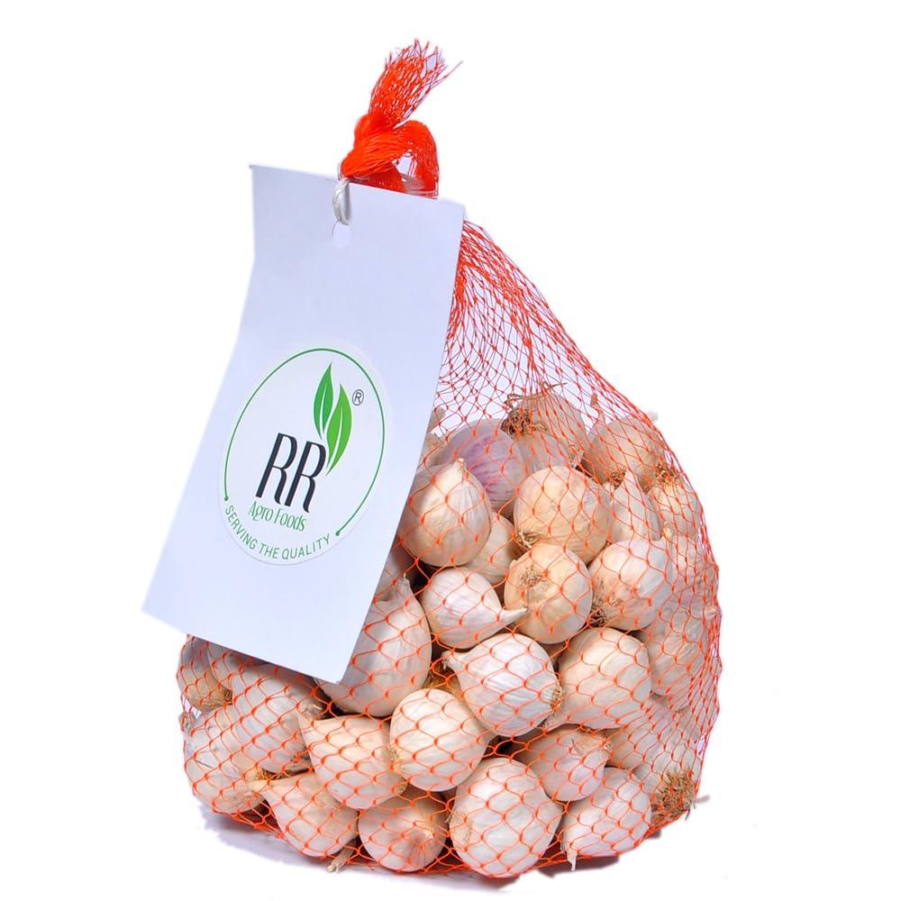 R R AGRO FOODS R R AGRO FOODS Single Clove Garlic 500 Gm (Single Piece Garlic/Fresh Garlic/One Kuli Lehsun/Ek Pothi Lahsun/Garlic) Pack Of 1