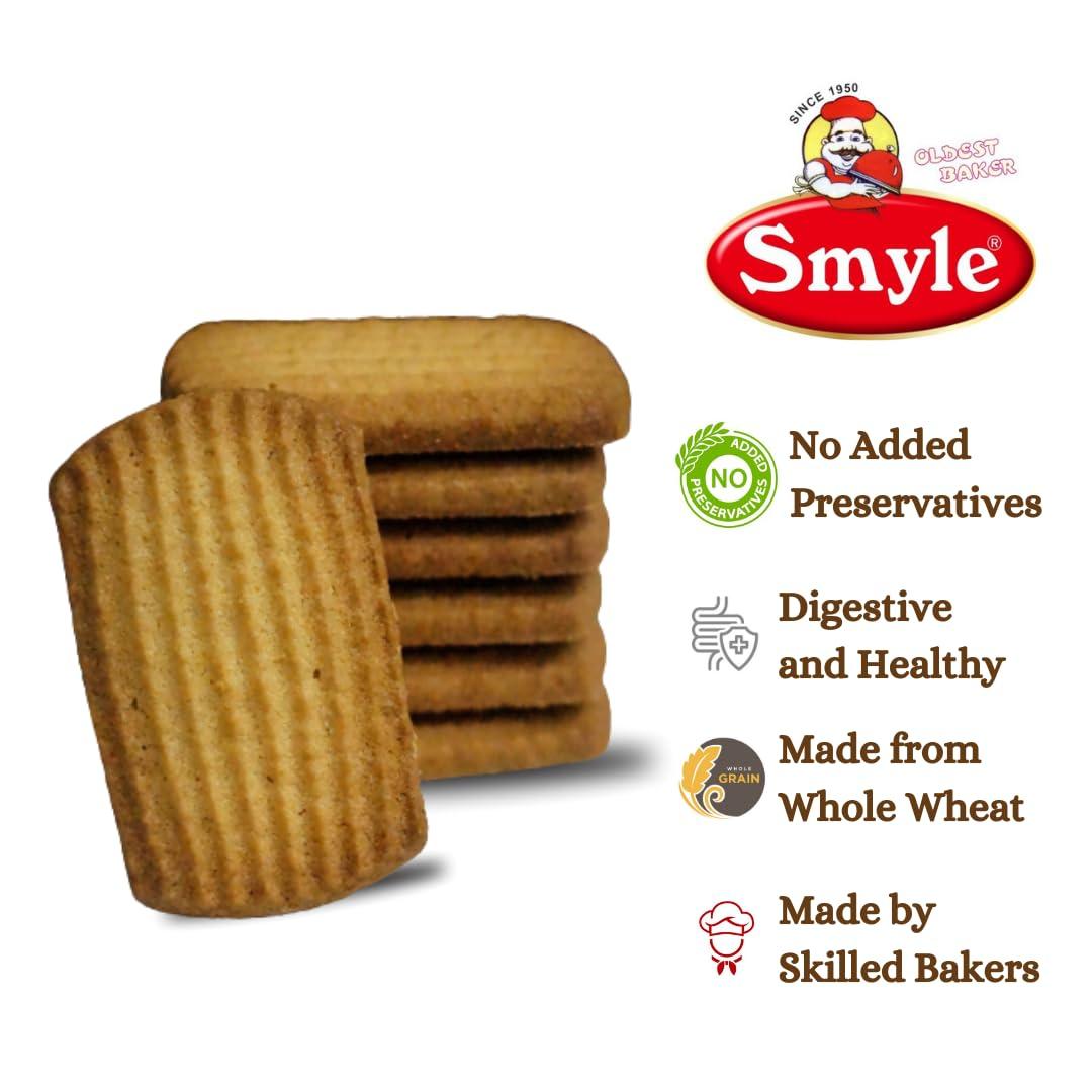 Smyle Smyle | Punjabi Atta Biscuits | 900GM Combo Offer (Shakkar+Meetha+Namkeen) | Combo Pack | Whole Wheat Biscuits | Healthy Digestive Atta Cookies | Net Weight 300G Per Tray (Pack Of 3 Trays)