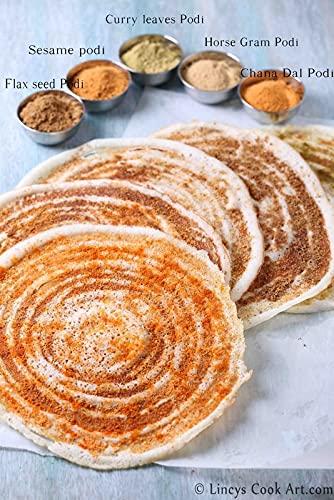 SAARA Saara HERBAL FRESH Groundnut Idli Podi, 300g, Peanut Podi, Verkadalai Podi, Idli Milagai Podi, Palli Karam Podi, Peanut Chutney Powder,(pack of 3 x 100g)