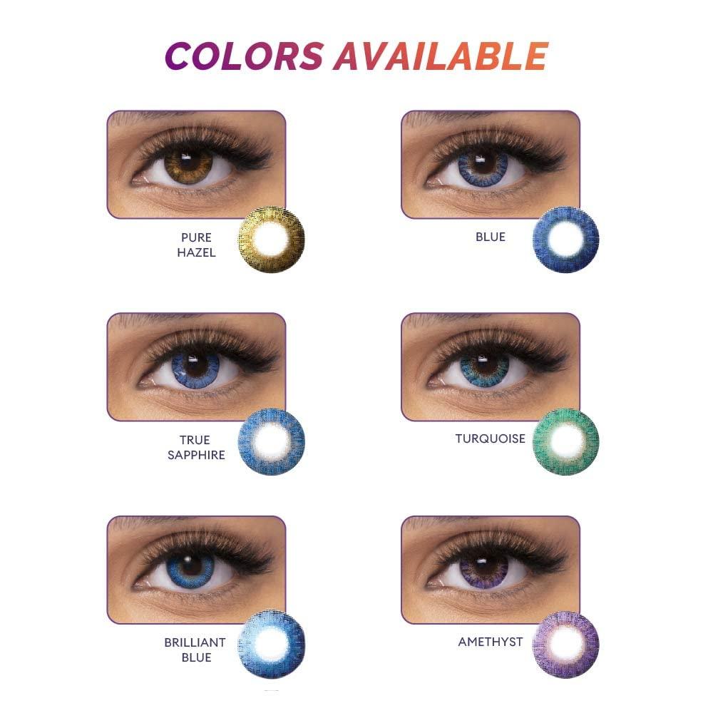 ALCON Alcon Freshlook Colorblends - Monthly Color Contact Lenses (-06.50, Sterling Gray, Pack of 2)