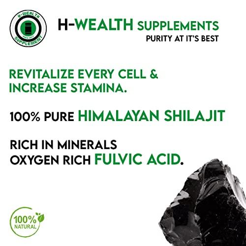 H-WEALTH SUPPLEMENT HWEALTH Himalayan Shilajit/Shilajeet Resin -For Endurance and Stamina (3)
