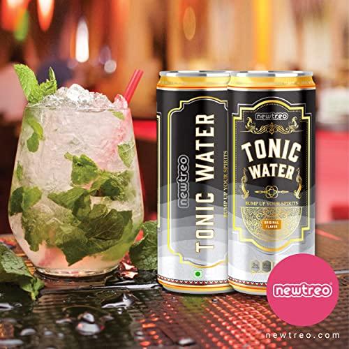 Newtreo Newtreo Tonic Water | Strong Quinine | Indian Tonic | Original Flavour | Pack of 6 x 250ml cans | 100% Recyclable cans