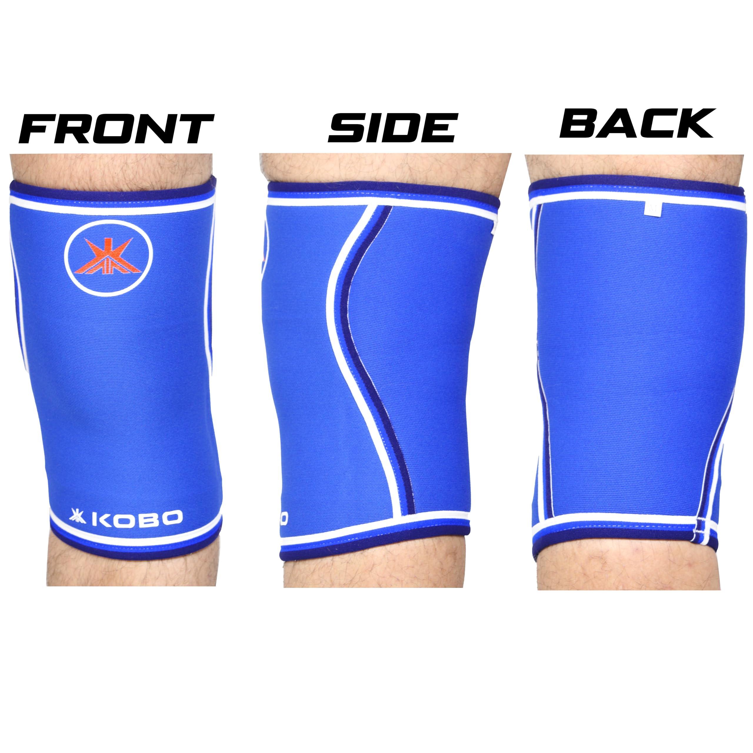 Kobo Kobo 7mm Knee Support Neoprene Power Weight Lifting Knee Sleeves/Knee Wraps Bandages