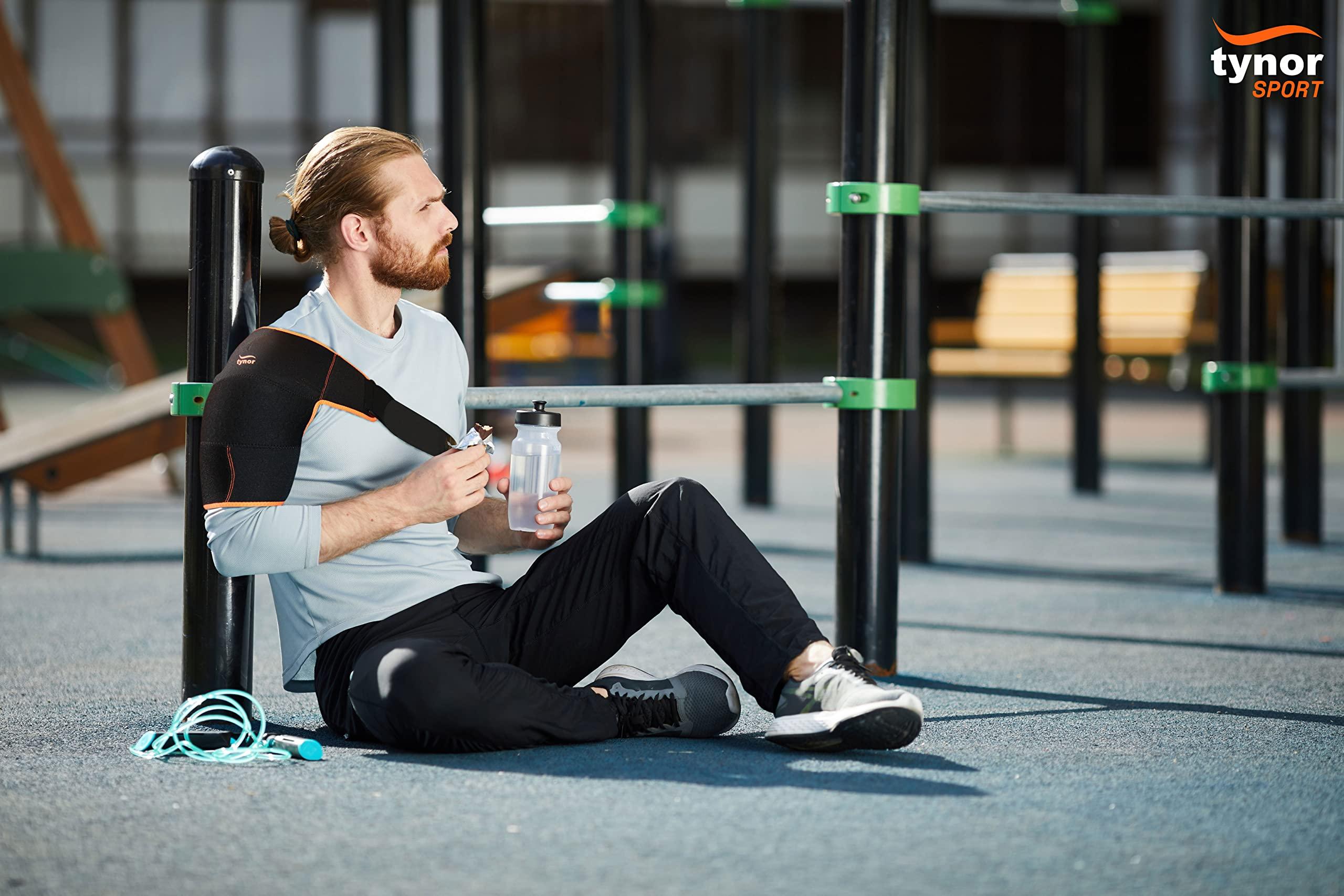 TYNOR TYNOR Shoulder Support Double Lock (Neo), Black & Green, Universal, 1 Unit