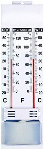 Shakuntla Shakuntla -20 to 50C Wet & Dry Bulb Hygrometer Humidity Temperature Meter Tester Wall Room Thermometer All-in-One Analog Moisture Measurer (Pack of 2)