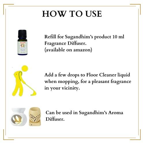 Sugandhim Sugandhim Multipurpose Aroma Oil Blaze, 1 x 10ml, Natural Oil, Imparts Freshness In Bedroom Living Room Study Office & Other Spaces,