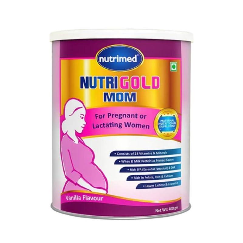 NUTRIMED NUTRIMED Nutrigold Mom Whey and Milk Protein Consist of 28 vitamins And minerals-400 Grams