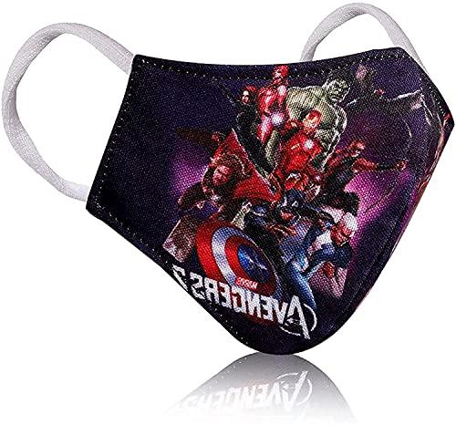 BIGXEN BIGXEN 10 Pcs Cotton Kids Mask For boys, Digital Cartoon 3D Face Mask For 3 To 7-8 Year Old Boys & Girls, Cotton Face Mask For Kids, Reusable & Washable Face Mask For Kids, Children (Kids Mask-2)