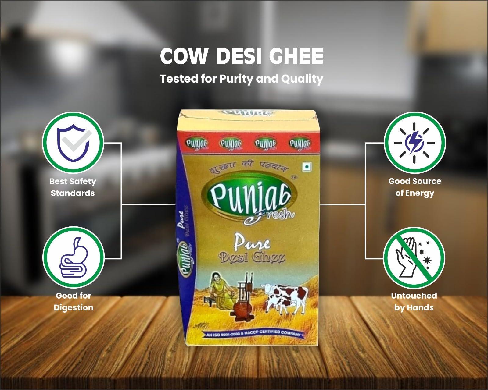 PUNJAB FRESH PUNJAB FRESH Pure Cow Desi Ghee | 1 Liter