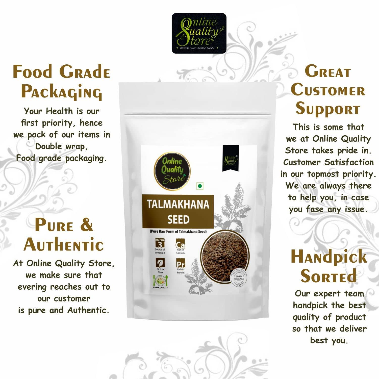 Online Quality Store Online Quality Store Talmakhana Seeds - 100g | Talmakhana Beej | Kokilaksha Beej | Raw Talmakhana | Asteracantha Longifolia