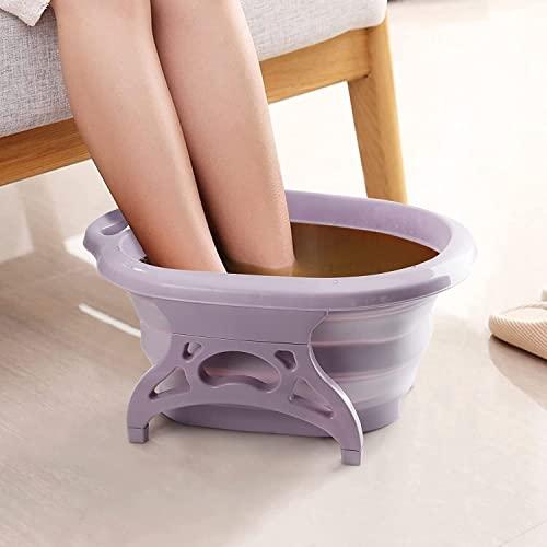 Glaceon Glaceon Foot Soaking Relaxing Massage Bucket, Folding Foot Baths Barrel Blood Circulation Feet Feet Relief Stress,Folding Foot Massager Basin Foot Spa Bath