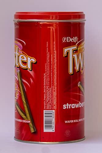 Delfi Delfi Twister Strawberry Wafer Rolls- (Net Quantity 320g)
