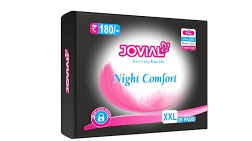 JOVIAL CARE JOVIAL CARE Night Comfort 2XL 20 Pads Pack (20x 2=40 Pads) Sanitary Pad (Pack of 2)
