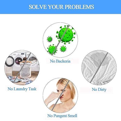 KUDIZE KUDIZE Disposable Facial Gown for Waxing, Salon, Spa, Massage, Parlor, Hospitals, Medical, Surgical (White) - Pack of 10