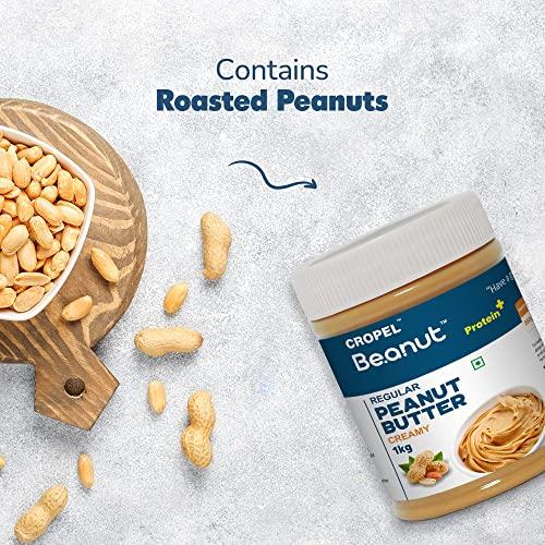 Beanut Beanut Peanut Butter Creamy is a Smart Choice From Real Roasted Pressed Protein, Non GMO, Gluten Free, Vegan And Cholesterol Free Gym, Exercise Daily Energetic-(1kg - Pack of 1)