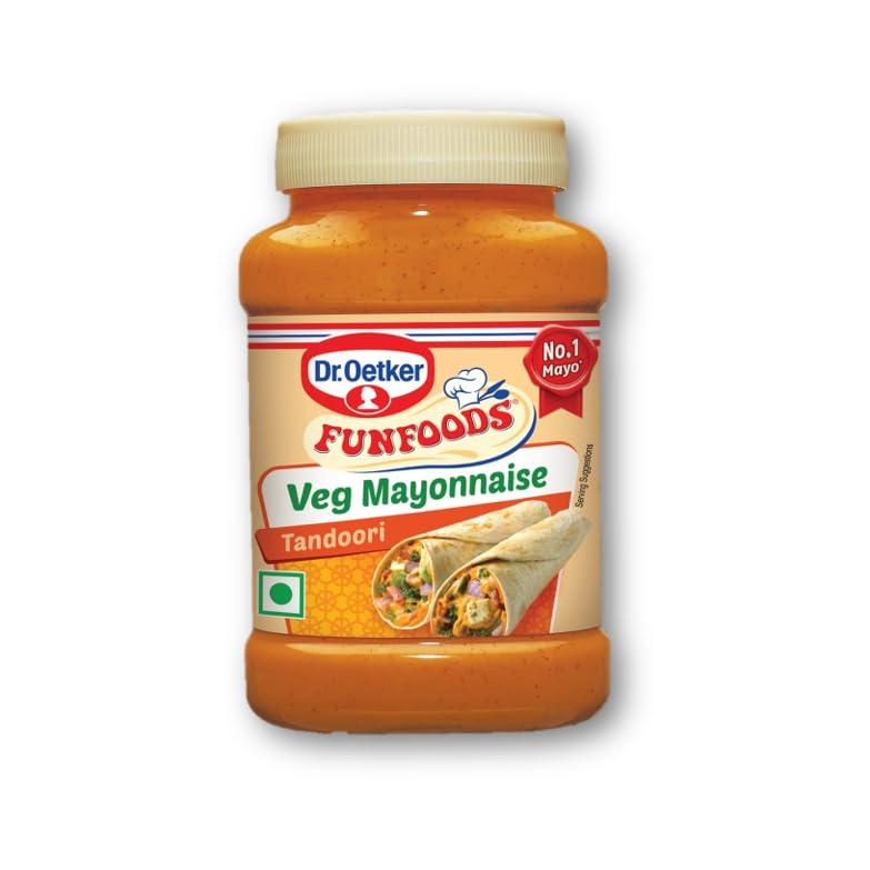 Generic Dr.OetkerFunfoodsVeg Mayonnaise Tandoori 245g & Dr.Oetker Funfoods Garlic Veg Mayonnaise 250g Pack of 2 (Unique)