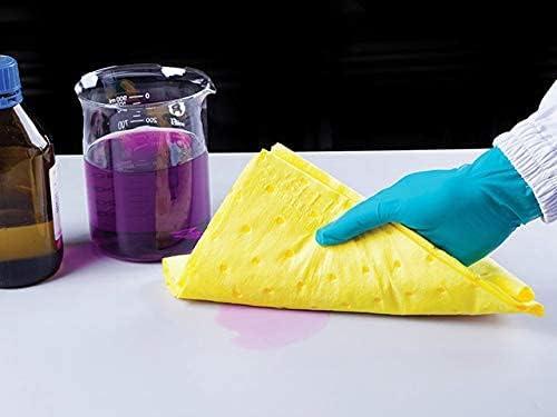 DEMEANOR DEMEANOR Chemical Absorbent Pads (40cm x 50cm) (286 gsm)(Pack of 100) (100)