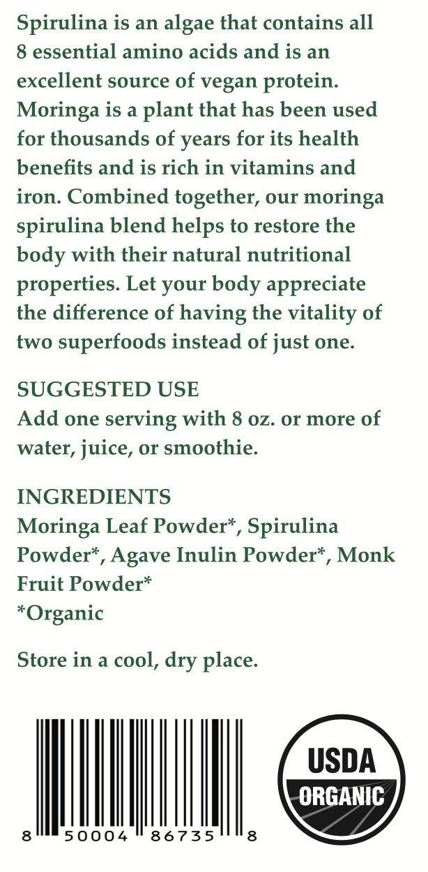 Chrie Sweet Heart Cherie Sweet Heart Organic Moringa and Spirulina Blend (6 Ounces)