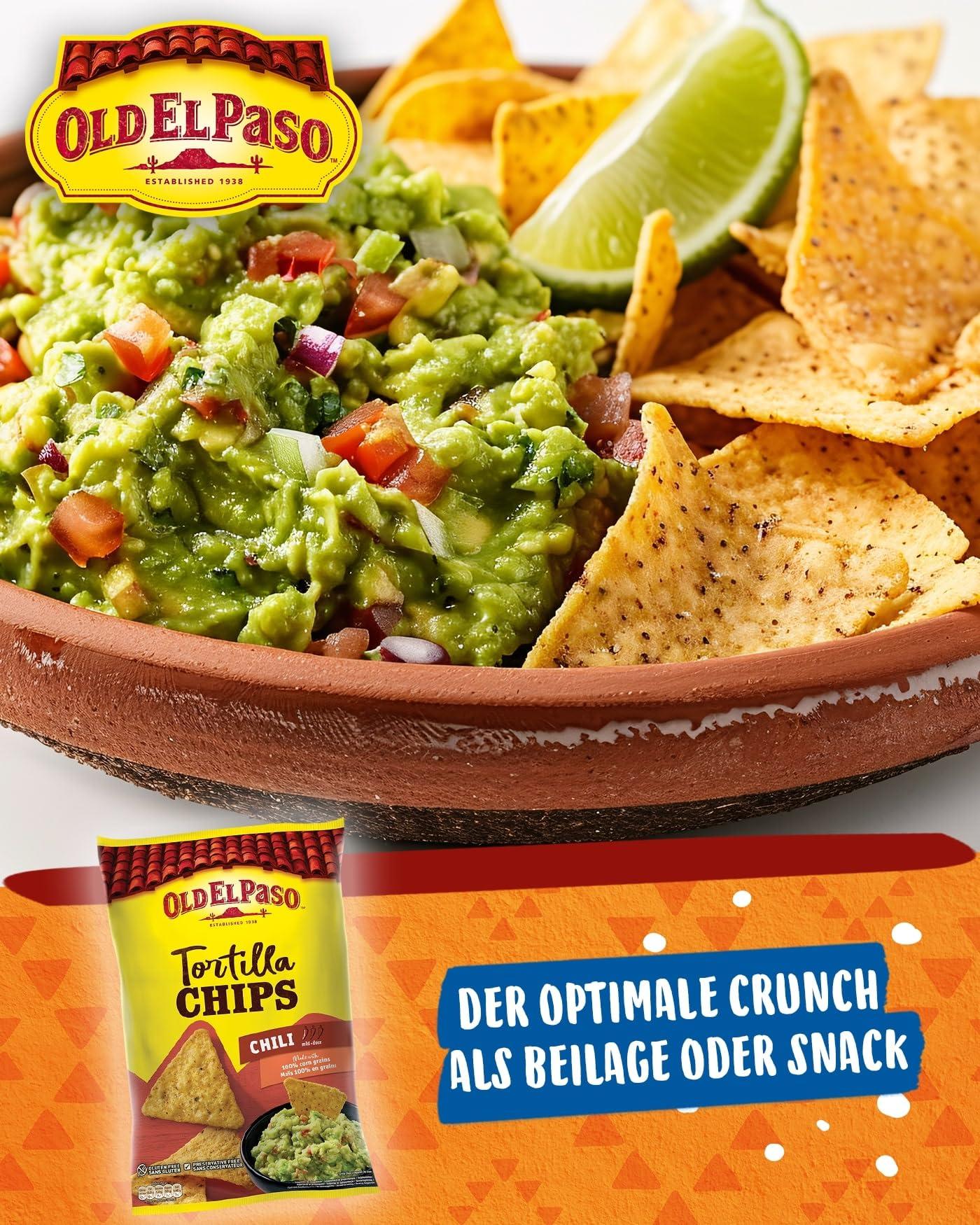 Old El Paso Old El Paso Chili Flavoured Corn Tortilla Chips Mild, 6.52 oz / 185 g