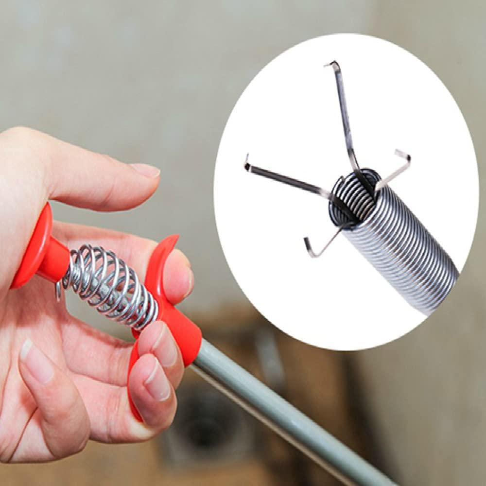 ALINNA ALINNA Flexible Grabber Claw Pick Up Reacher Tool With 4 Claws Bendable Hose Pickup Reaching Assist Tool for Litter Pick, Home Sink, Drains, Toilet(24 Inches) Silver