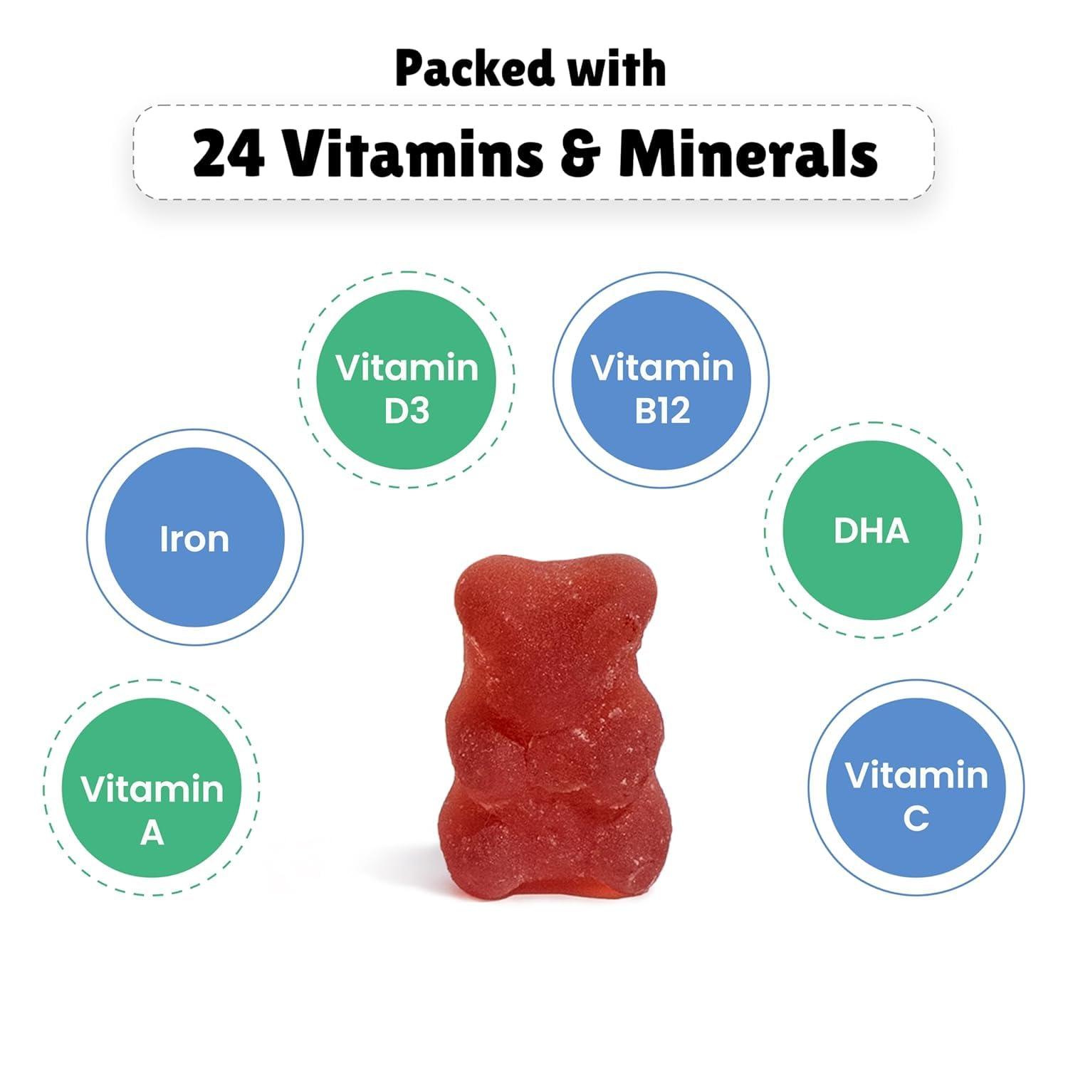 Little Joys Little Joys Multivitamin Gummies (7-12 years) | 60 Days Pack | No Sugar Added | Strawberry Flavour | Boosts Immunity, Bone Health & Digestion | pack of 2
