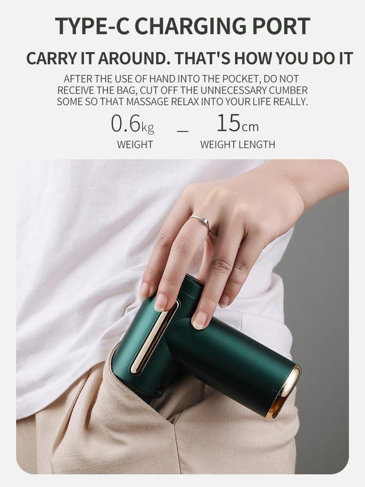 THE VENTI THE VENTI Ultragun Massage Gun For Full Body Relaxation, Deep Tissue Percussion Massager Machine For Muscle Relaxation, Battery Powered&Handheld For Neck, Shoulder Back, Foot(Random Color)