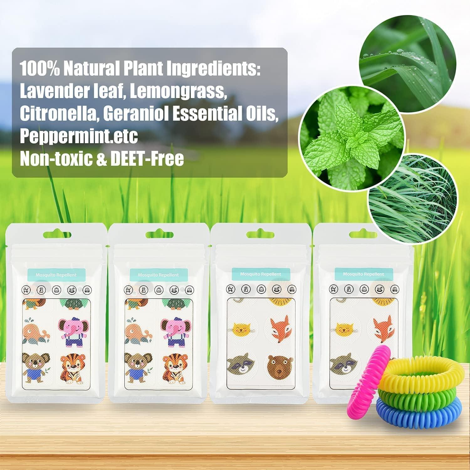 SNISHET SNISHET Mosquito Repellent Patches Natural Repellent Mosquito Patches for Kids and Adults. DEET Free with Natural Citronella. Mosquito Repellent Stickers for Travel, Outdoor, Indoor. (Pack Of 144)