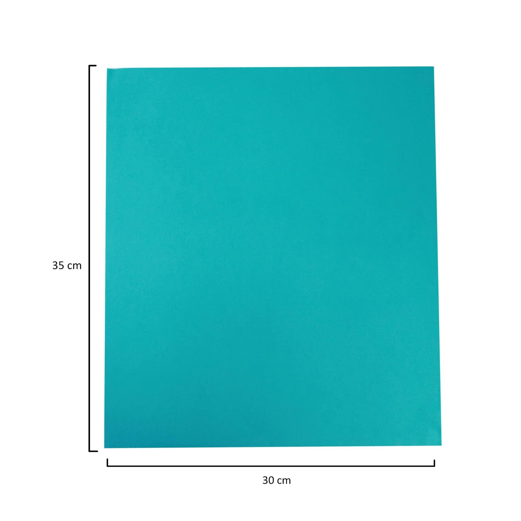 Little Birdie Little Birdie Bloom Foam Sheet for Craft Teal |Eva Foam Paper for Scrapbooking, Craft Projects, Decorations | Foam Paper for Flower Making 35cm X 30cm, 0.7mm (Pack of 2, 8 Sheets)