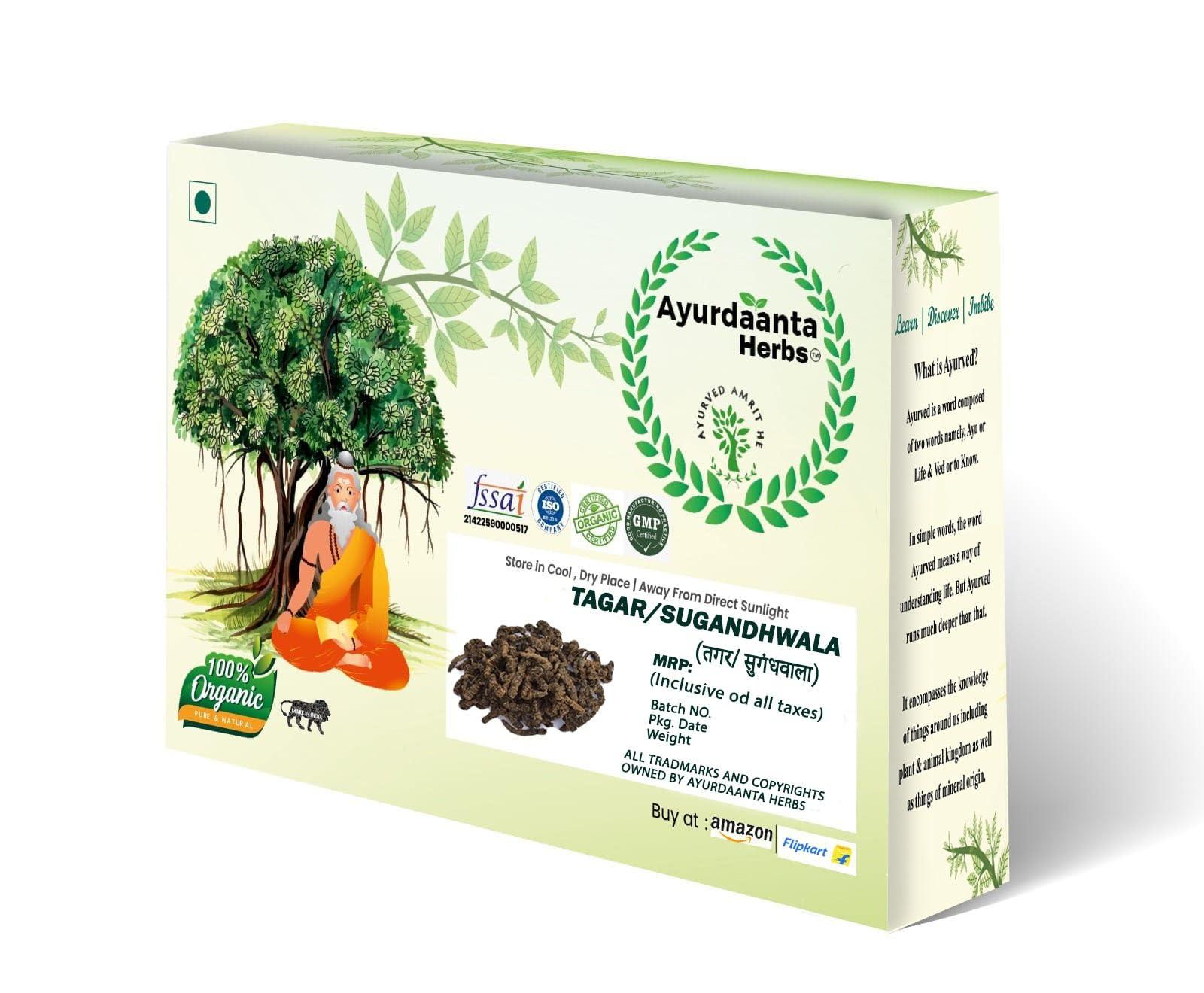 Ayurdaanta Herbs Ayurdaanta Herbs Tagar/Sugandhwala | Tagar Ganth | Mushkbala | Sugandhabala | Valerian Root | Valeriana Wallichi | Tagara | Bala | | (250Gr)