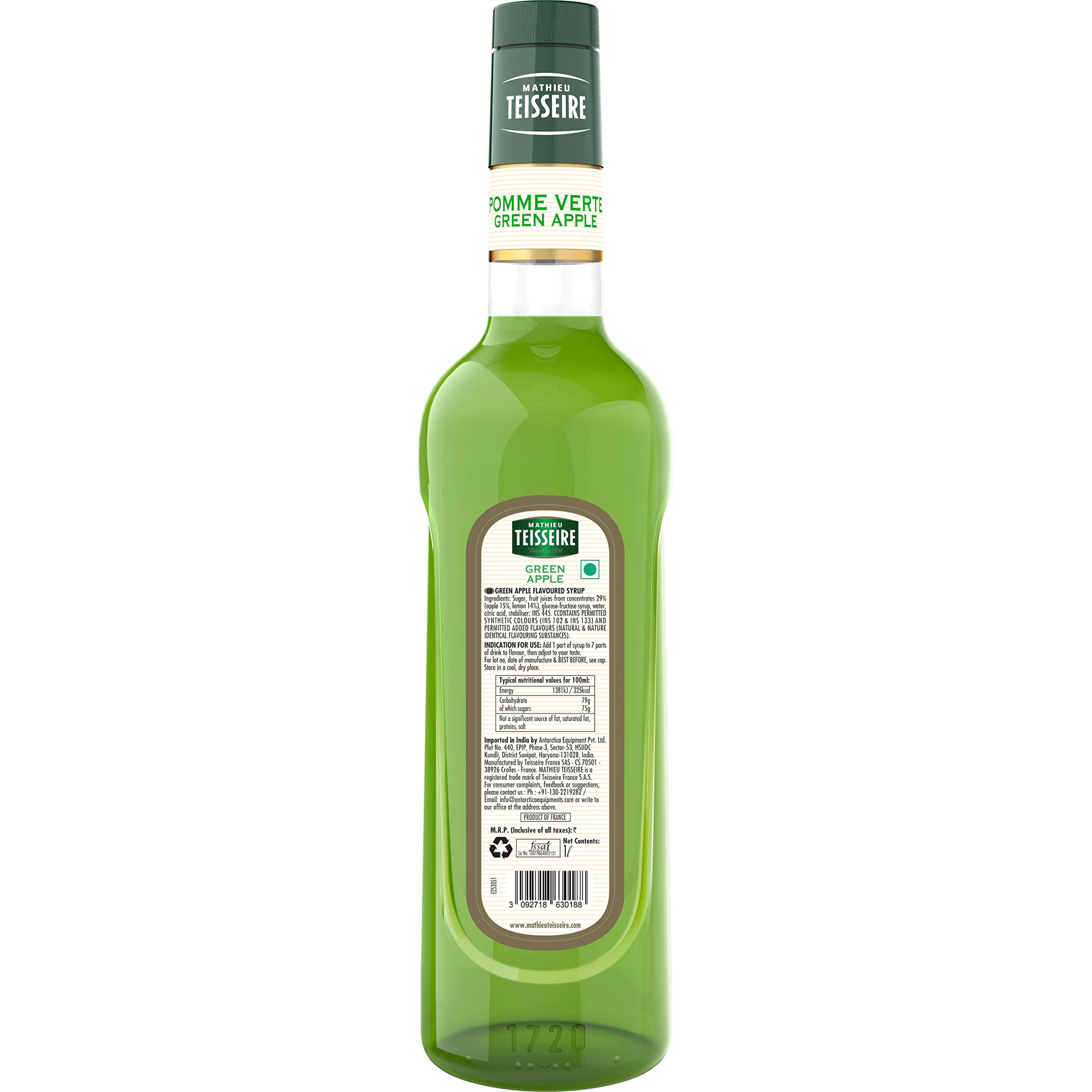 Mathieu Teisseire Mathieu Teisseire Green Apple Syrup, 1000 ml