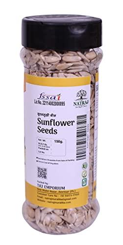 NATRAJ THE RIGHT CHOICE Natraj the Right choice Premium Raw SUNFLOWER Seeds 150gm Raw Sunflower Seeds for Eating | Healthy Snacks | High in Fibre & Protein | Immunity Booster Diet