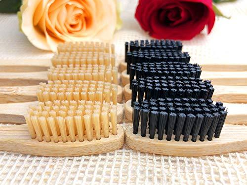 Goaycer Goaycer Bamboo Toothbrush Medium Bristle , 10Pcs Biodegradable Bulk Wooden Toothbrushes